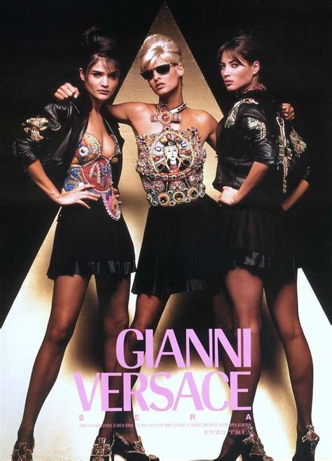 90's versace campaign|donatella Versace old pictures.